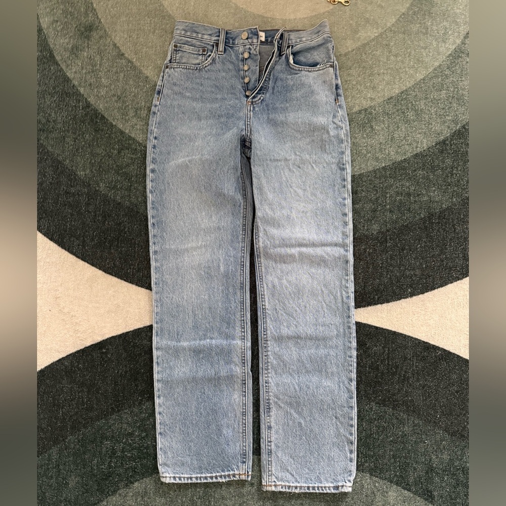 Denim Forum High Rise Jeans - Light Blue